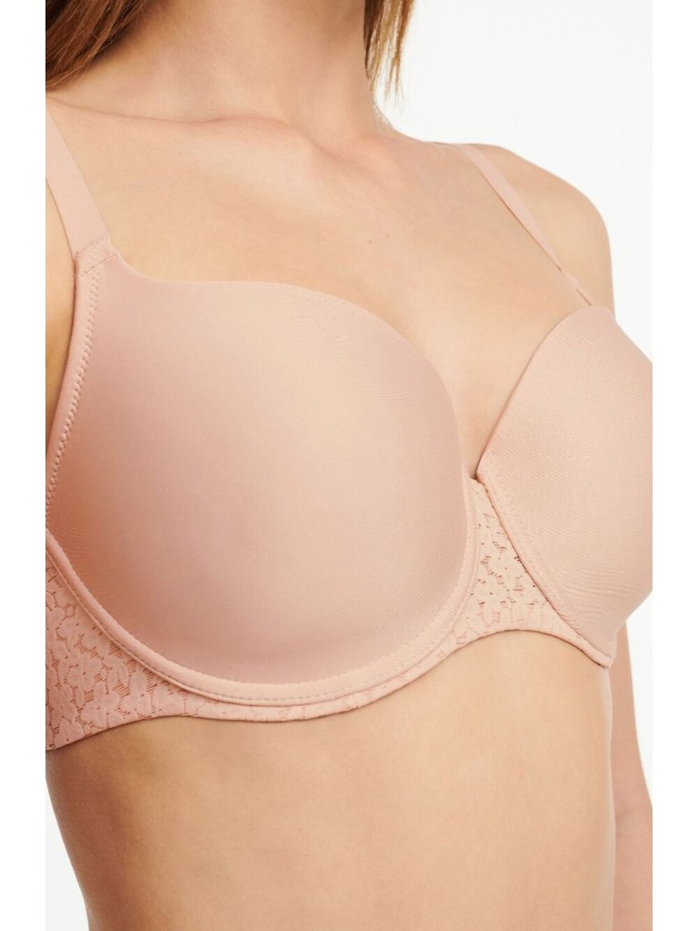 🆕CHANTELLE Norah Sweetheart Underwire T-Shirt Bra 38B Beige #13FNO - Picture 4 of 10